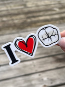 I Love Molars Sticker