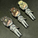 Dental Team Pin Blonde, Brown and Dark