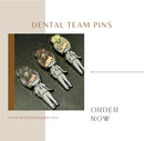 Dental Team Pin Blonde, Brown and Dark