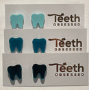 Turquoise Tooth Earrings: Dental Hygiene Jewelry, Hypoallergenic Studs