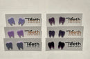 Purple Tooth Stud Earrings: Dental Hygiene Gift