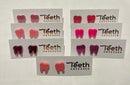 Pink Tooth Earrings: Glitter Dental Studs, Hypoallergenic