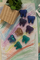 Sparkling Acrylic Tooth Magnets: Dental Office Decor, Colorful Set of 3