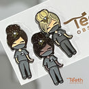 Dental Team Pin Blonde, Brown and Dark