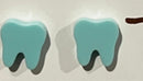Tooth Stud Earrings: Glitter Dental Hygienist Gift