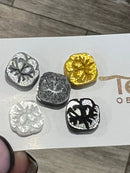 Glitter Molar Stud Earrings: Hypoallergenic Dental Jewelry Gift