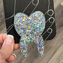 Gold and Silver Tooth Phone Grip