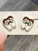 Dental Wizard Tooth Earrings: Hypoallergenic Studs