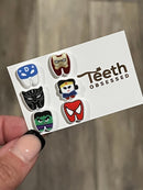 Superhero Tooth Earrings: Dental Appreciation Gift