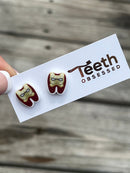 Superhero Tooth Earrings: Dental Appreciation Gift
