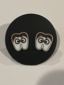 Dental Wizard Tooth Earrings: Hypoallergenic Studs