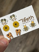 Sunflower Tooth Earrings: Dental Assistant Gift