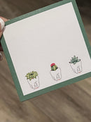 Dental Succulent and Smiling Vase Notepads