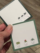 Dental Succulent and Smiling Vase Notepads
