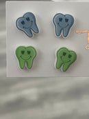 Smiling Tooth Stud Earrings: Dental Assistant Gift