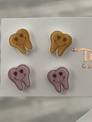 Smiling Tooth Stud Earrings: Dental Assistant Gift