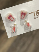 Nerve and Root Canal Earrings