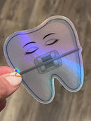 Dental Braces Sticker, Orthodontist Gift