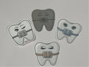 Dental Braces Sticker, Orthodontist Gift