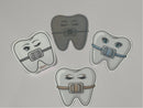 Dental Braces Sticker, Orthodontist Gift, Tooth Decal