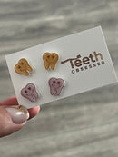 Smiling Tooth Stud Earrings: Dental Assistant Gift
