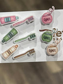 Toothbrush,Toothpaste and Floss Dental Earrings