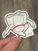 Mrs Flossy Dental Sticker