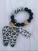 Leopard Tooth Dental Keychain