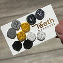 Glitter Molar Stud Earrings: Hypoallergenic Dental Jewelry Gift