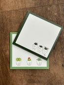 Dental Succulent and Smiling Vase Notepads