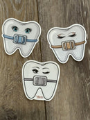Dental Stickers: Orthodontist, Hygienist, Assistant - Waterproof Vinyl