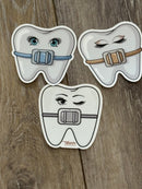 Dental Braces Sticker, Orthodontist Gift