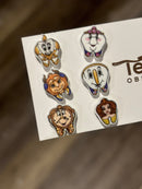 Glitter Tooth Earrings: Dental Assistant Gift