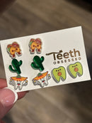 Avocado Taco Tooth Earrings: Dental Hygienist Fiesta Gift