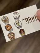 Beauty Character Teeth Earrings
