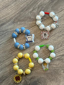 Dental Assistant Tumbler Charm: Tooth & Sunflower Cup Handle Accessory