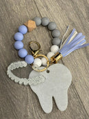 Dental Keychain: Tooth & Aligner Charm - Orthodontist Gift