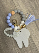 Dental Keychain: Tooth & Aligner Charm - Orthodontist Gift