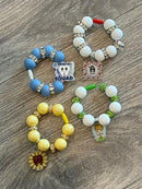 Dental Assistant Tumbler Charm: Tooth & Sunflower Cup Handle Accessory