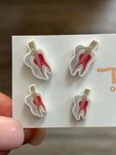 Root Canal Earrings with Guttaa