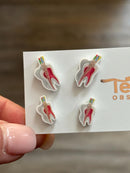Root Canal Earrings with Guttaa