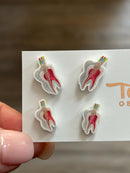 Root Canal Earrings with Guttaa