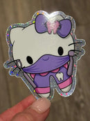 Kitty Dental Hygienist, Hello Car Tooth Sticker, Dental Assistant, Dental Cat Student, Hygienist Sticker, Teeth Sticker, RDH Sticker
