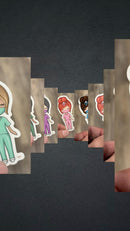 Dental Team Sticker in Green Scrubs