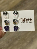 Whimsical Tooth Character Earrings: Dental Hygienist Gift