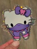 Kitty Dental Hygienist, Hello Car Tooth Sticker, Dental Assistant, Dental Cat Student, Hygienist Sticker, Teeth Sticker, RDH Sticker