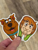 Shaggy and Scooby Tooth Sticker