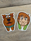 Shaggy and Scooby Tooth Sticker