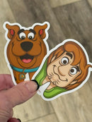 Shaggy and Scooby Tooth Sticker