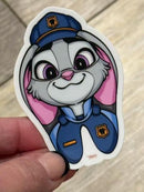 Dental Character Sticker: Rabbit, Fox, Sloth, Lamb